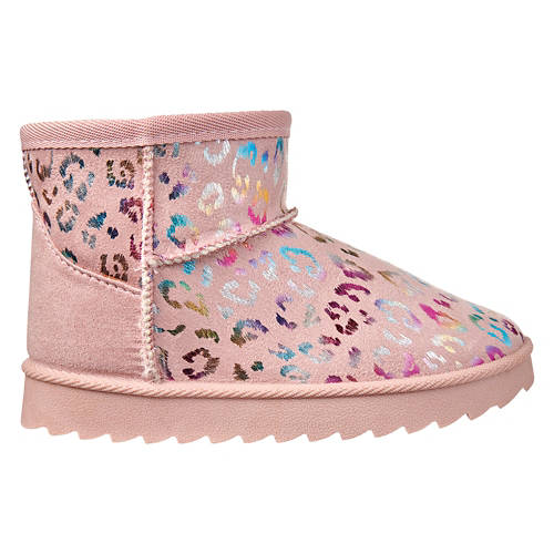 Toddler Cozy Boots - Pink Leopard, 9/10