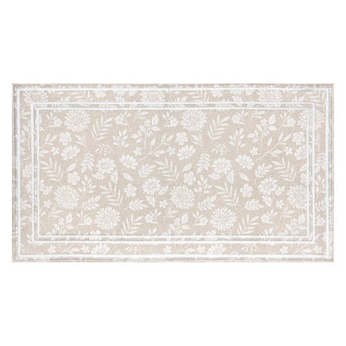 20" x  36" Manhattan Doormat - Beige Floral Product Image Front shot 01