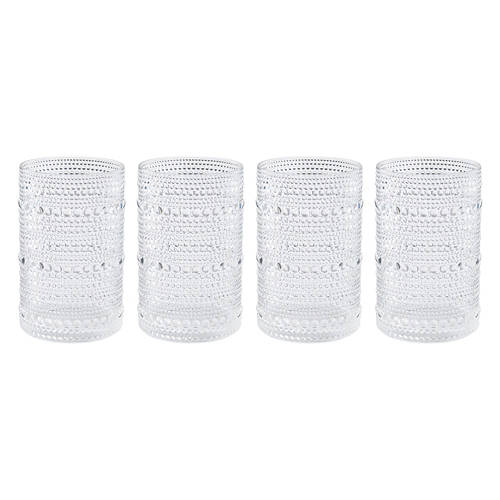 4 Pack Outdoor Acrylic Glasses, Clear