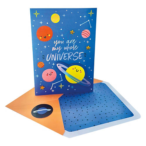 5" x 7" Valentine's Day Card - You Are My Whole Universe