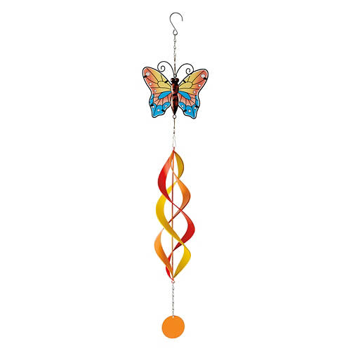 3D Design Hanging Wind Spinner - Blue Butterfly
