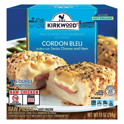 Cordon Bleu Stuffed with Swiss Cheese & Ham Chicken Entrée, 10 oz