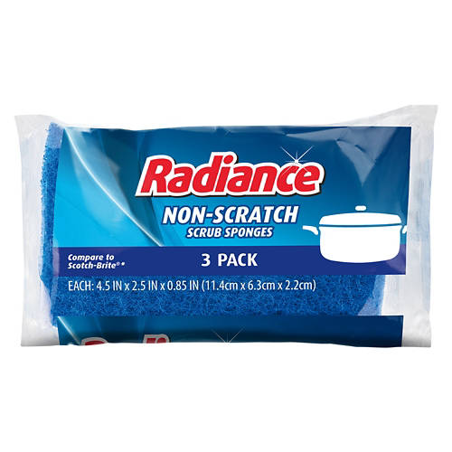 Non Scratch Scrub Sponge, 3 count Product Image Front shot 01