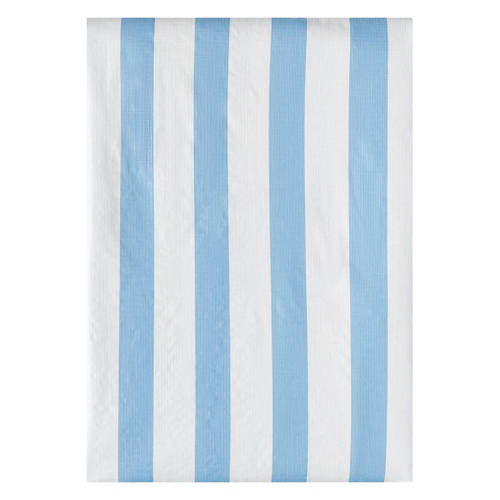 Blue/White Stripes Indoor/Outdoor Oblong Vinyl Tablecloth, 52" x 70"
