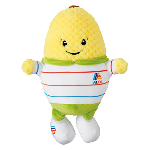 Kids Corn Shaped ALDI Produce Plush Toy