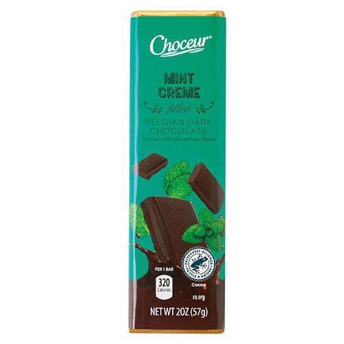 54% Dark Chocolate Mint Creme Bar, 2 oz