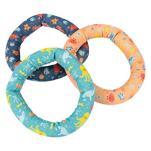 3 Piece Rings Shaped Neoprene Dive Toys Product Image Front shot 01