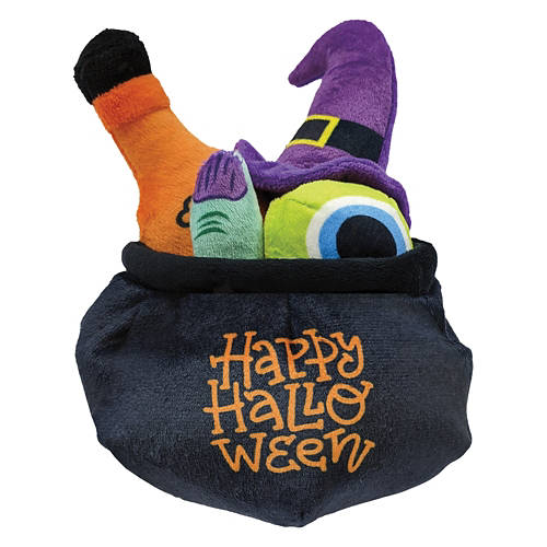 Halloween Cat Cauldron Hide-N-Seek Toy