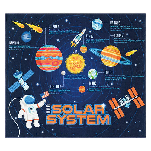 46” x 52” Education Rug, Space Product Image Front shot 01