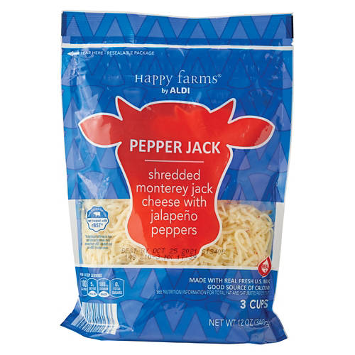 Pepper Jack Shredded Cheese, 12 oz