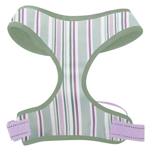Dog Harness - Green Stripes, L