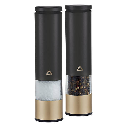 Electric Salt & Pepper Mill Set, Black