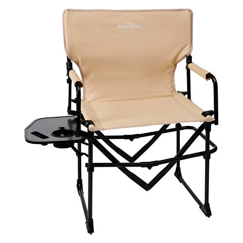 Compact Folding Director's Chair, Beige