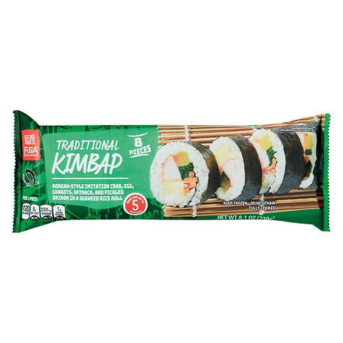 Traditional Frozen Kimbap, 8 count Product Image Front shot 01