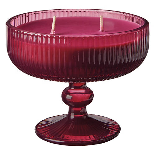 2 Wick Cocktail Glass Shaped Candle - Sangria