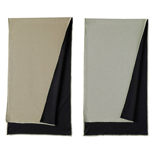 40” x 12” - 2 Pack Cooling Towel, Gray/Cream