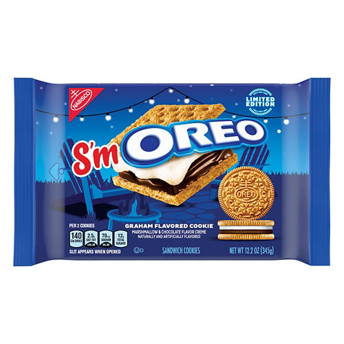 Graham Flavored Smores Oreos Sandwich Cookies, 12.2 oz
