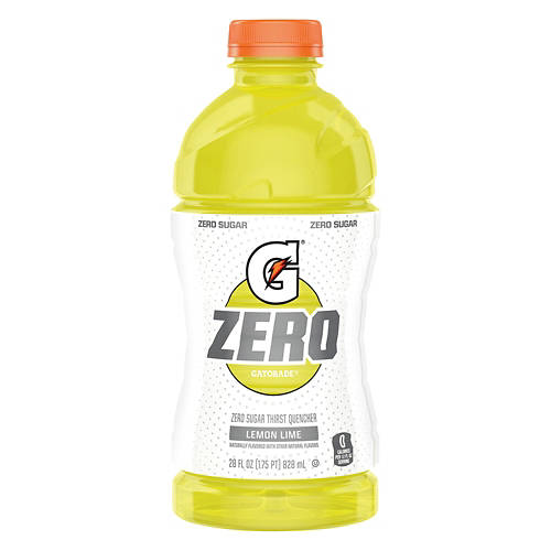 G Zero Lemon Lime Zero Sugar Sports Drink, 28 fl oz