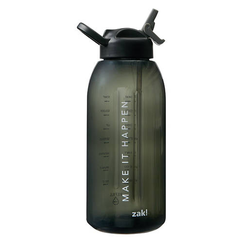 BPA Free Water Bottle, Straw Black