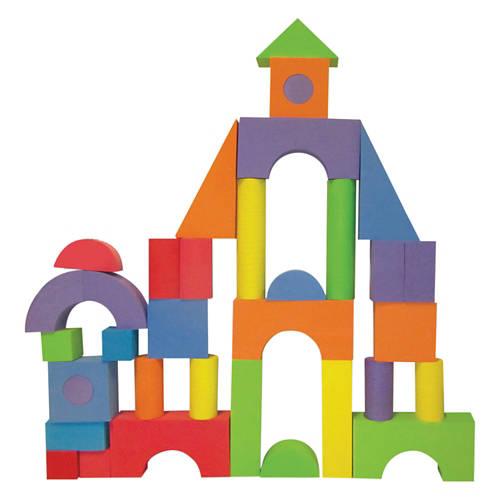 52 Piece Jumbo Foam Blocks Product Image Front shot 01