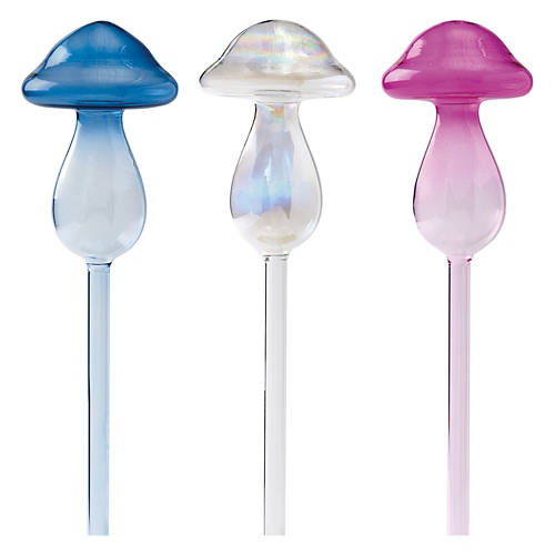 Mushroom Shaped Self Watering Globes Product Image Front shot 01