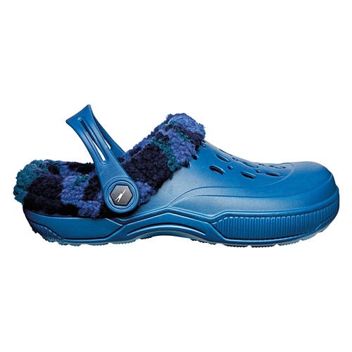 Men's Warm Lined Clog - Blue, 9/10