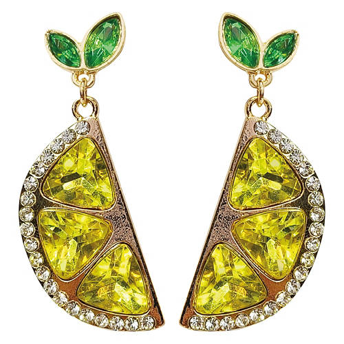 Earrings - Lemon Crystal