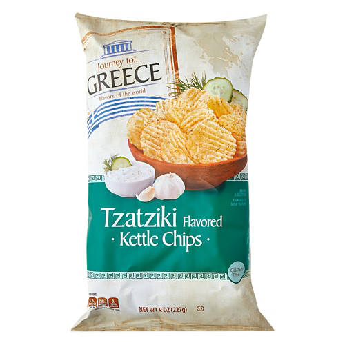 Tzatziki Flavored Krinkle Cut Kettle Chips, 8 oz