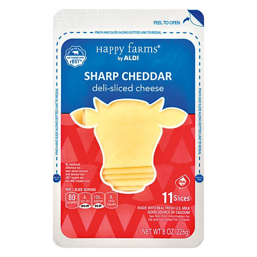 Deli Sliced  White Sharp Cheddar Product Image Front shot 01