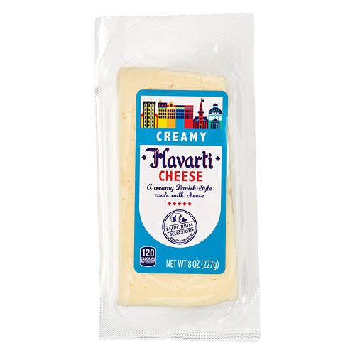 Plain Havarti Cheese, 8 oz Product Image Front shot 01