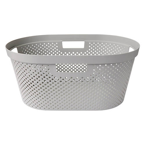 23" x 15" x 10.5" Laundry Basket, Gray