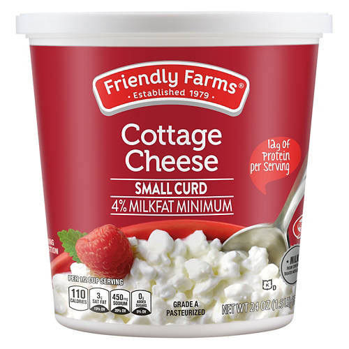 Regular Small Curd Cottage Cheese, 24 oz Product Image Front shot 01