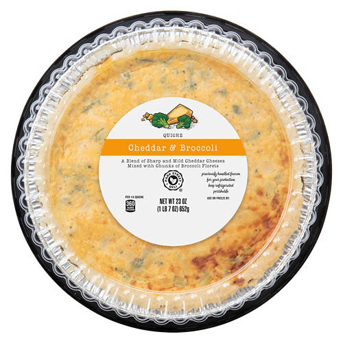 Cheddar & Broccoli Quiche