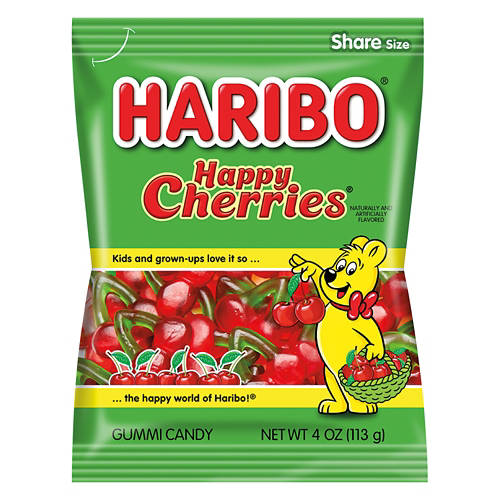 Happy Cherries Flavored Gummy Candies, 4 oz Product Image Front shot 01