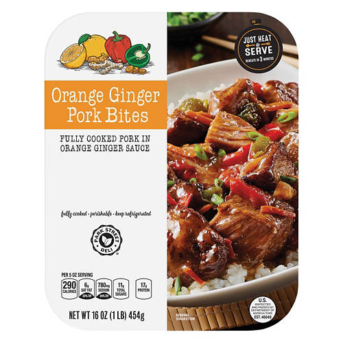 Orange Ginger Pork Bites, 16 oz Product Image Front shot 01