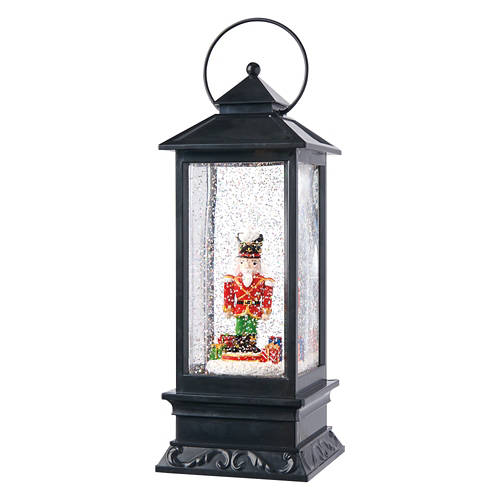 LED Swirling Glitter Lantern - Nutcracker