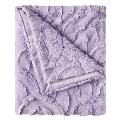 Super Soft Sculpted Throw, Purple