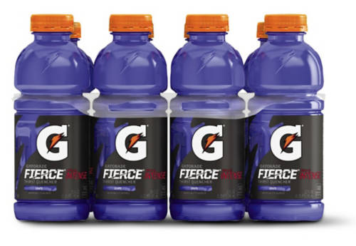 Fierce Grape Sports Drink, 20 oz bottles, 8 pack