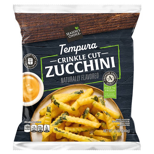 Tempura Crinkle Cut Zucchini Fries, 12 oz Product Image Front shot 01