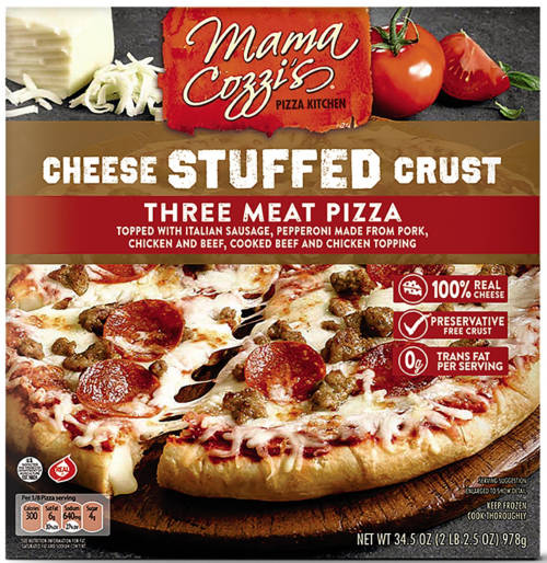 Cheese Stuffed Three Meat Crust Pizza, 34.5 oz