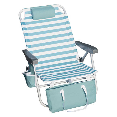 Backpack Chair, Teal Stripe Product Image Front shot 01