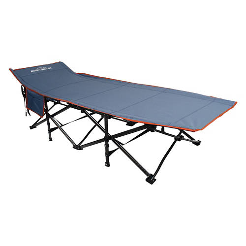 Collapsible Camping Cot, Blue Product Image Front shot 01