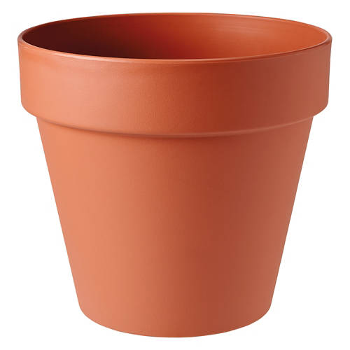 Plastic Planter Pot, Dark Brown