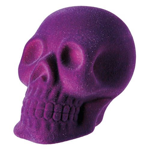 Purple Flocked Skull