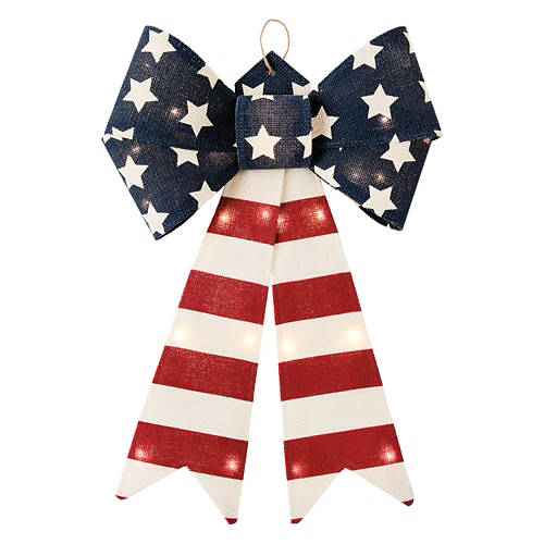 Premium Bow Red Stripes