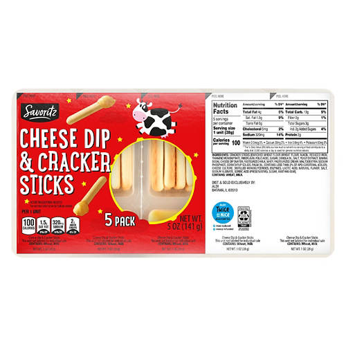 Cheese Dip & Cracker Sticks
