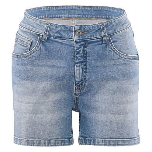 Ladies Cuffed Denim Short - Light Blue, M Product Image Front shot 01