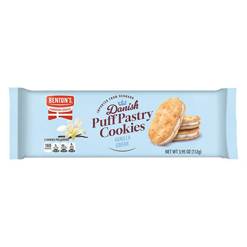 Vanilla Creme Puff Pastry Cookies, 3.95 oz Product Image Front shot 01