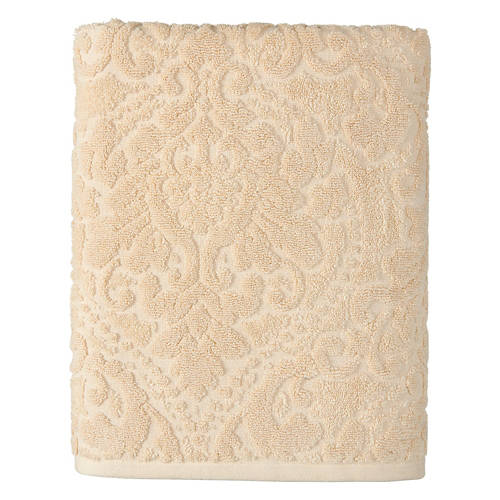 Damask Bath Towel - Beige