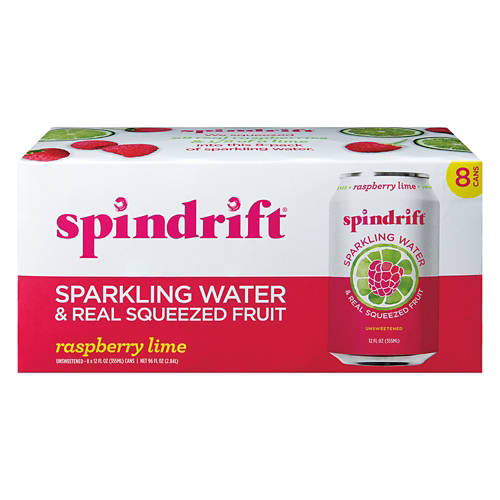 Raspberry Lime Flavored Sparkling Water - 8 pack, 12 fl oz